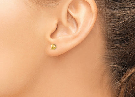 14k Polished Half Ball Post Earrings, 5 x 5mm