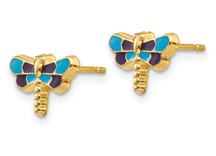 14k Yellow Gold Earrings Style YE591 - Classique Jewelry Inc.