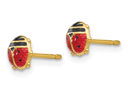 14K gold earrings, alternate view