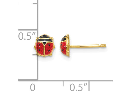 14K gold earrings, further view
