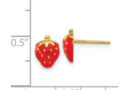 14k Yellow Gold Earrings Style YE595 - Classique Jewelry Inc.