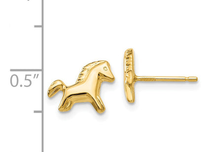 14k Yellow Gold Earrings Style YE598 - Classique Jewelry Inc.