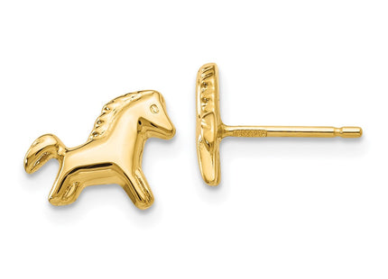 14k Yellow Gold Earrings Style YE598 - Classique Jewelry Inc.