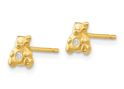 14k Yellow Gold Earrings Style YE600 - Classique Jewelry Inc.