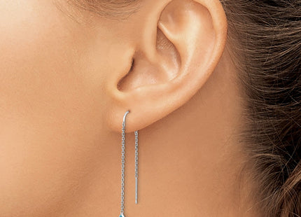 14k White Gold Earrings Style YE682 - Classique Jewelry Inc.