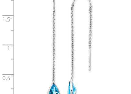 14k White Gold Earrings Style YE682 - Classique Jewelry Inc.