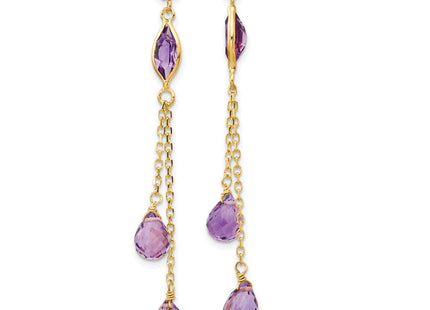 14K white gold hoop earrings