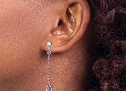 14k White Gold Earrings Style YE711 - Classique Jewelry Inc.