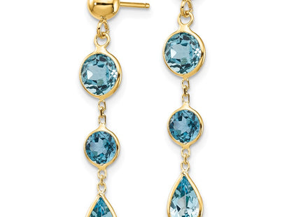 14k Yellow Gold Earrings Style YE876 - Classique Jewelry Inc.
