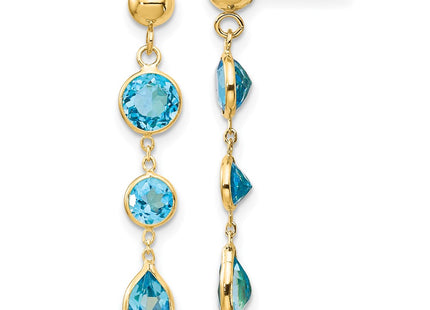 14k Yellow Gold Earrings Style YE876 - Classique Jewelry Inc.