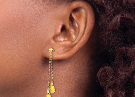 14k Yellow Gold Earrings Style YE893 - Classique Jewelry Inc.