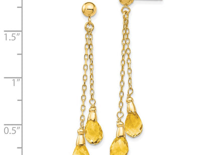 14k Yellow Gold Earrings Style YE893 - Classique Jewelry Inc.