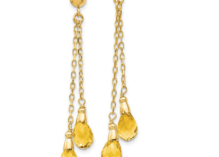 14k Yellow Gold Earrings Style YE893 - Classique Jewelry Inc.