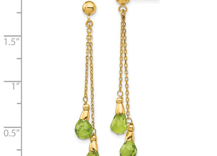 14k Yellow Gold Earrings Style YE894 - Classique Jewelry Inc.