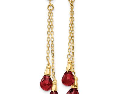 14k Yellow Gold Earrings Style YE895 - Classique Jewelry Inc.