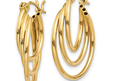 14k Yellow Gold Earrings Style Z1150 - Classique Jewelry Inc.