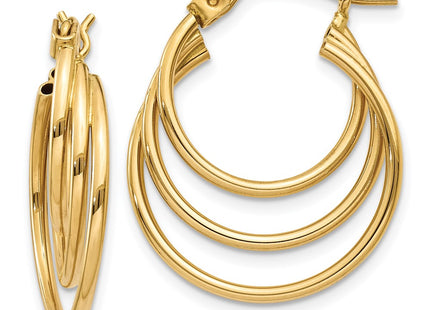 14k Yellow Gold Earrings Style Z1150 - Classique Jewelry Inc.