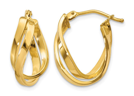 14K gold hoop earrings
