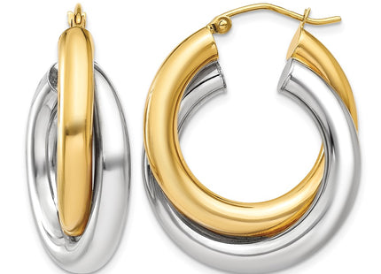 14K gold hoop earrings