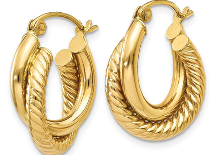 14k Yellow Gold Earrings Style Z840 - Classique Jewelry Inc.