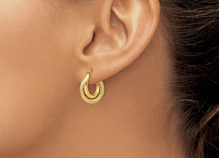 14k Yellow Gold Earrings Style Z840 - Classique Jewelry Inc.