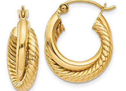 14k Yellow Gold Earrings Style Z840 - Classique Jewelry Inc.