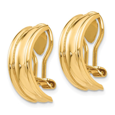 14K Polished Love Knot Earring Jackets, 15 x 15mm