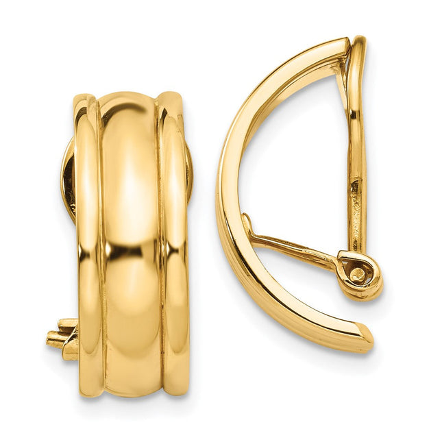 14K gold knot earrings