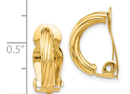 14k Yellow Gold Earrings Style Z915 - Classique Jewelry Inc.