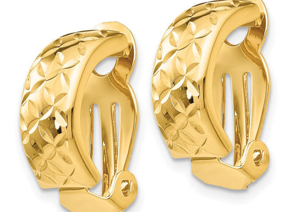 14K gold earrings, alternate view