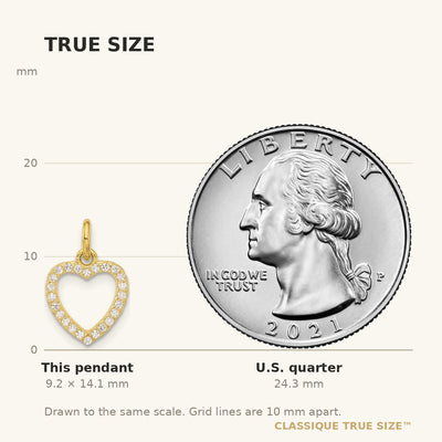 Sterling Silver Rhodium-plated Gold and Rose-tone CZ 3 Hearts Pendant