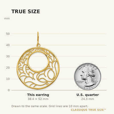 14K Circle Earrings