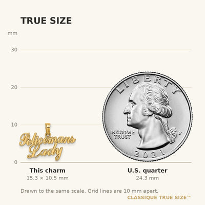 14K POLICEMAN'S LADY Charm