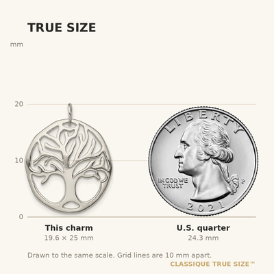 Sterling Silver Tree Of Life Charm