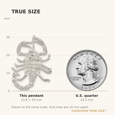 Sterling Silver Scorpion Pendant