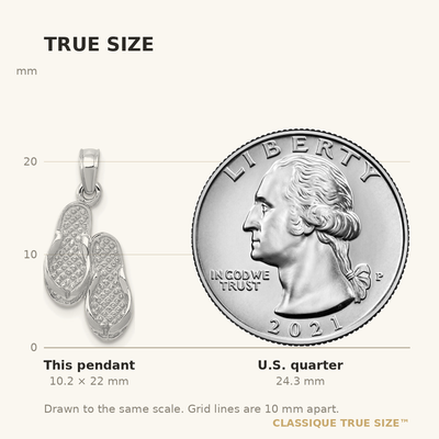 14K Seahorse Pendant, 22 x 8mm