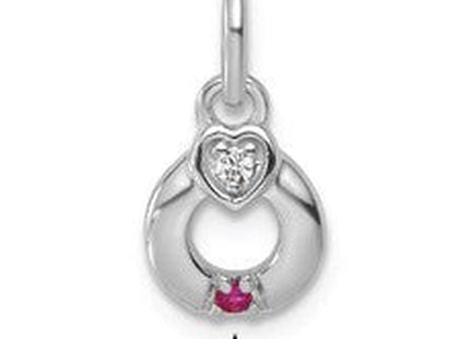 14K gold birthstone pendants & charm