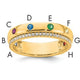 14K 8 Genuine Birthstone and Diamond Mother's Ring