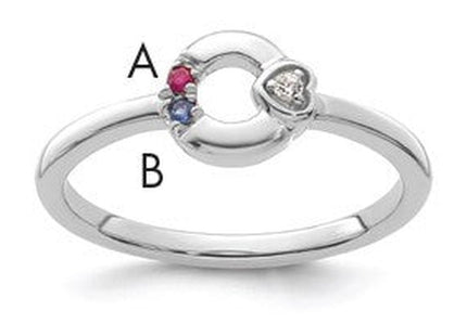 14K gold birthstone ring