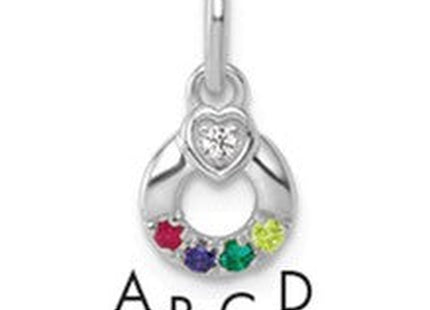 14K gold birthstone pendants & charm