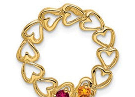 14K gold family pendant