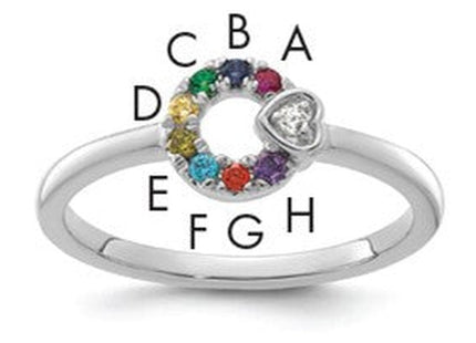 14K gold birthstone ring