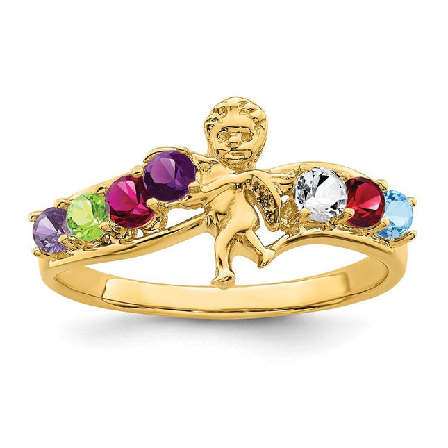 14K gold mother ring