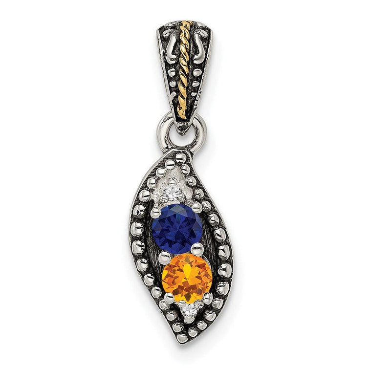 Sterling silver diamond family chain