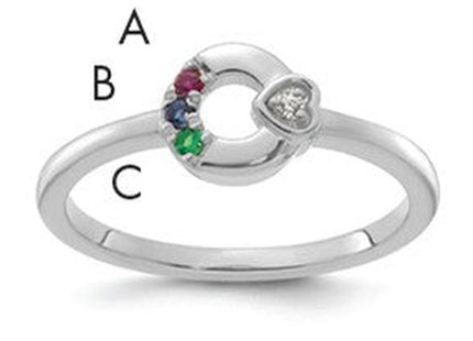 14K gold birthstone ring