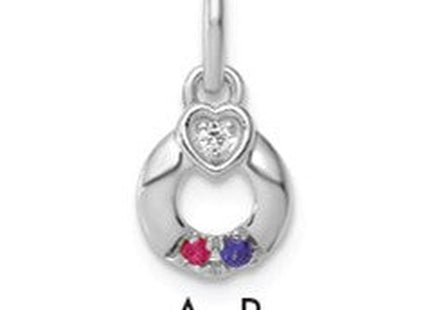 14K gold birthstone pendants & charm