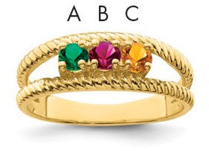 14K gold mother ring