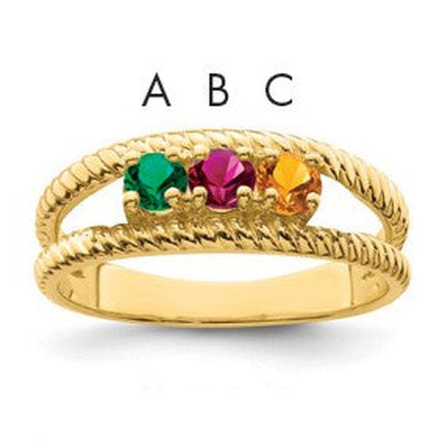 14K gold mother ring