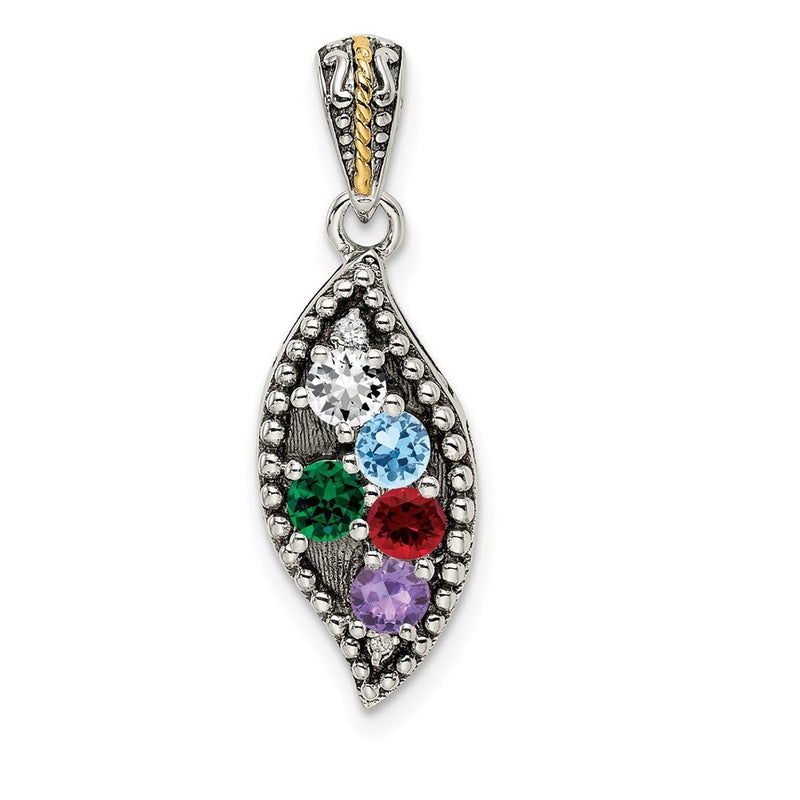 Sterling silver diamond family chain