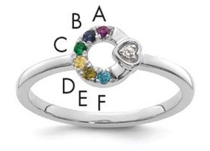 14K gold birthstone ring
